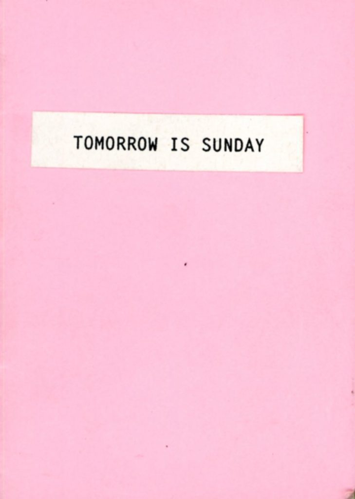 Tomorrow is Sunday Miriam O'Connor